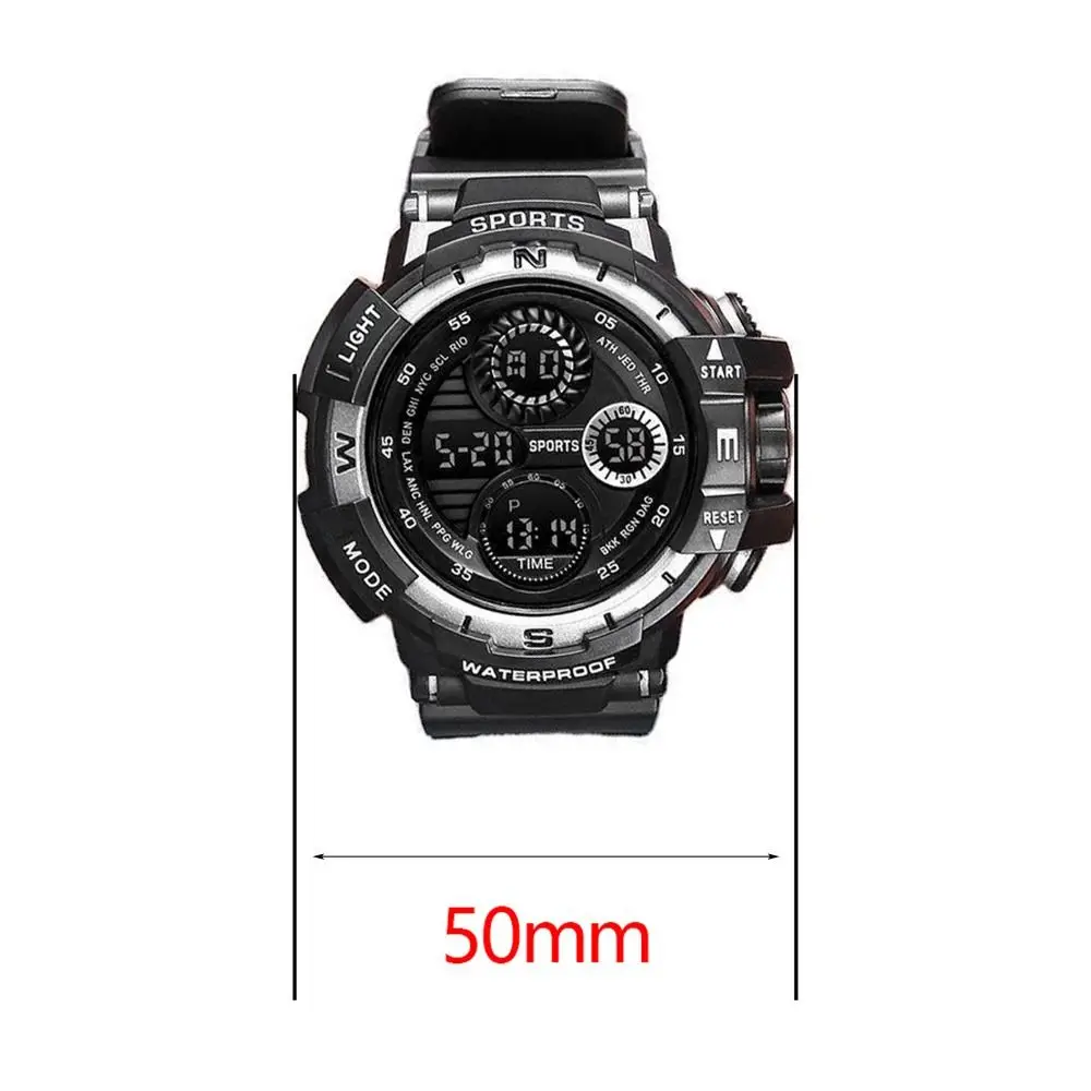 防水電子スポーツウォッチ、多機能ハンドクロック、カジュアルアウトドアウォッチ、シンプルで高品質