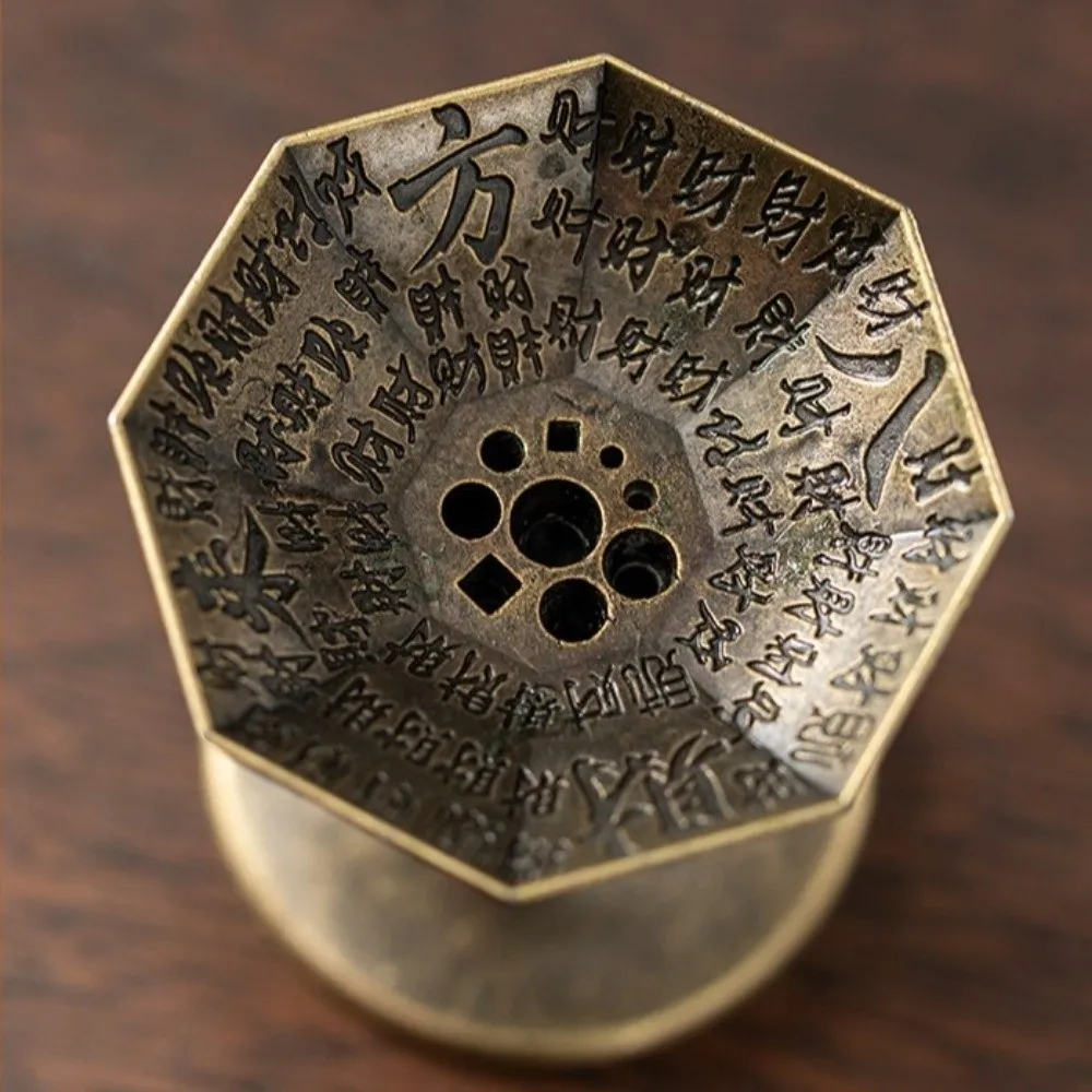 New Split-type Alloy Incense Holder High-footed Stable Sandalwood Incense Burner 9-Holes Aromatherapy Stove Home Decoration