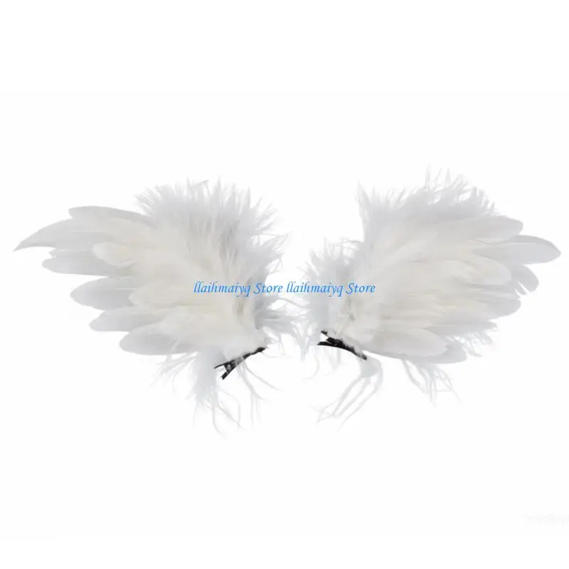 573B Elegant Flapper Fascinator Wing Headpiece for Special Event Wedding Engagement Headwear Hair Styling