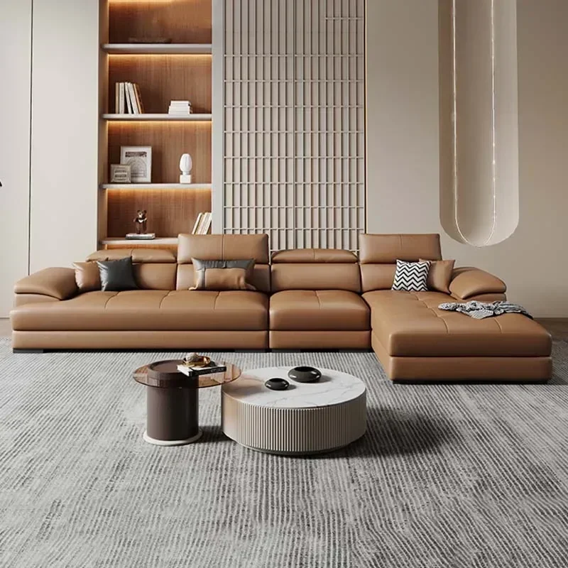 

Европейский диван для гостиной, секционные угловые диваны из натуральной кожи, модульный роскошный диван Sala De Estar De Luxo, современная мебель