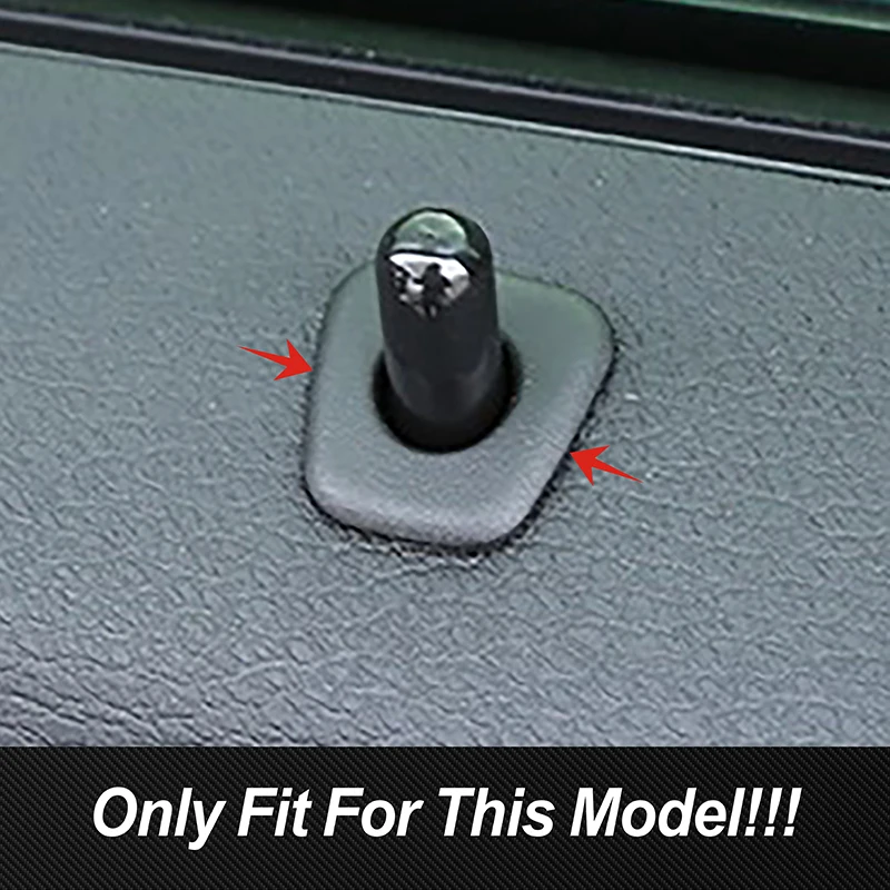 Carbon Fiber Color Stickers Car Door Lifting Pin Frame Trim Sequins Decals For BMW X1 F48 2016-2018 X2 F39 Interior Accessories