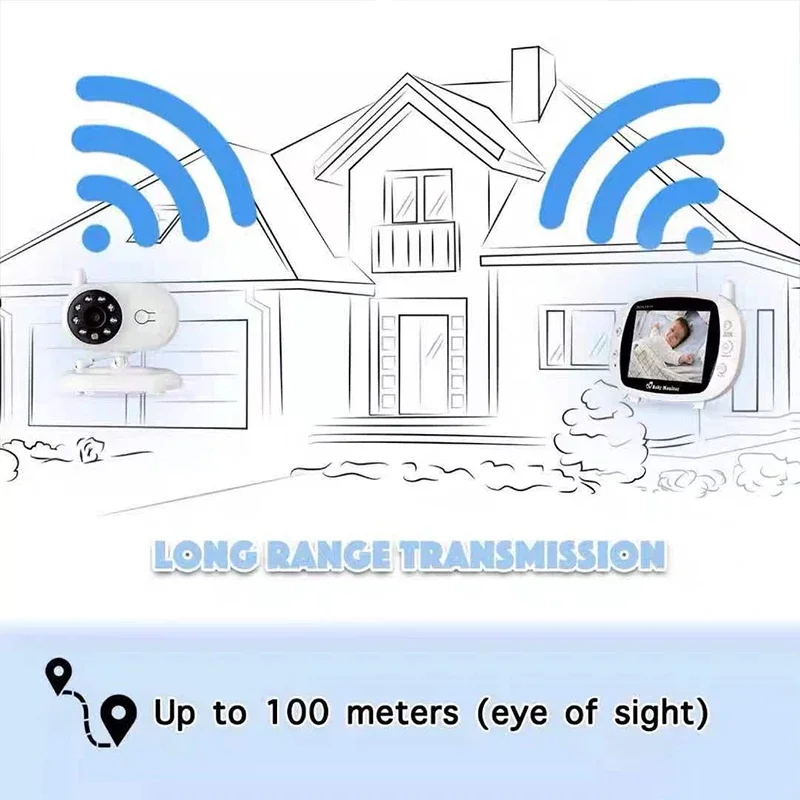 3. 2-calowy niania elektroniczna Baby Monitor z aparatem dla noworodka pokój dziecięcy ekran monitoringu Cctv Camara dla osób starszych nie ma Wifi niania elektroniczna Baby Monitor rzeczy dla dziecka