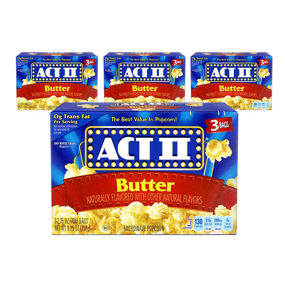 234G x 4 Acts to popcorn butter flavor