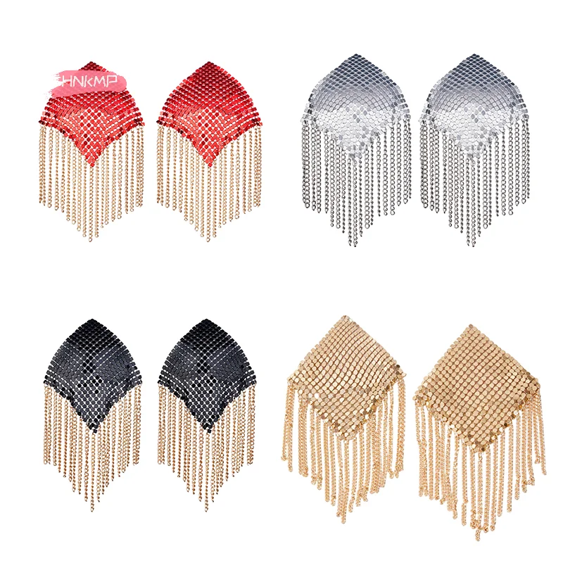 

1Pair Women's Rhinestone Nipple Pasties with Tassel Chain Self-Adhesive Breast Covers Body Chain Jewelry for Sexy Accessory