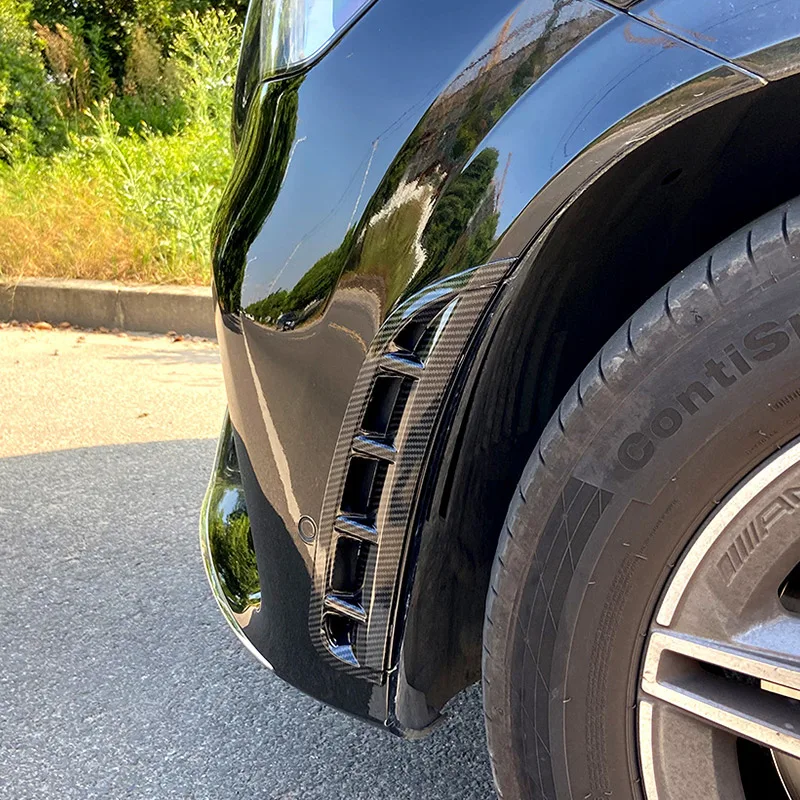 

ABS Carbon Fiber Car Front Bumper Spoiler Side Air Exhaust Cover Trim Stickers Car Accessories For Mercedes GLE W167 2020-2023