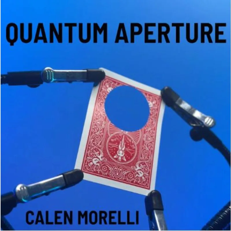 Quantum Aperture Poker Card Magic Tricks Gimmicks Illusions Magic Props Magician Moving Hole Close Up Maga Funny Games Bar Trick