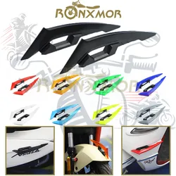 RONXMOR 1 Pair Motorcycle Front Fairing Winglets Universal Side Spoilers Dynamic Wing Sticker Spoiler Wing Winglet Decorate