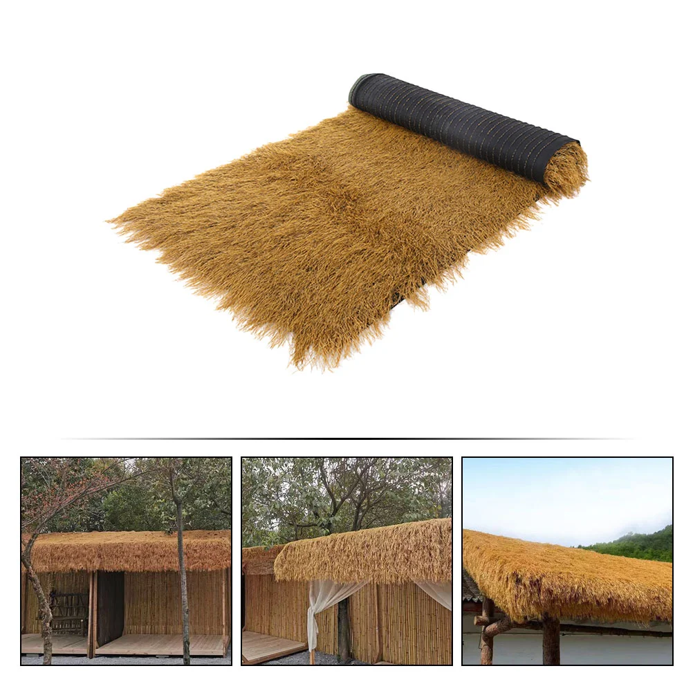 Fall outside Decor Thatched House Tiles Simulation Cover Roof Grass Artificial Roofing Duck Blind