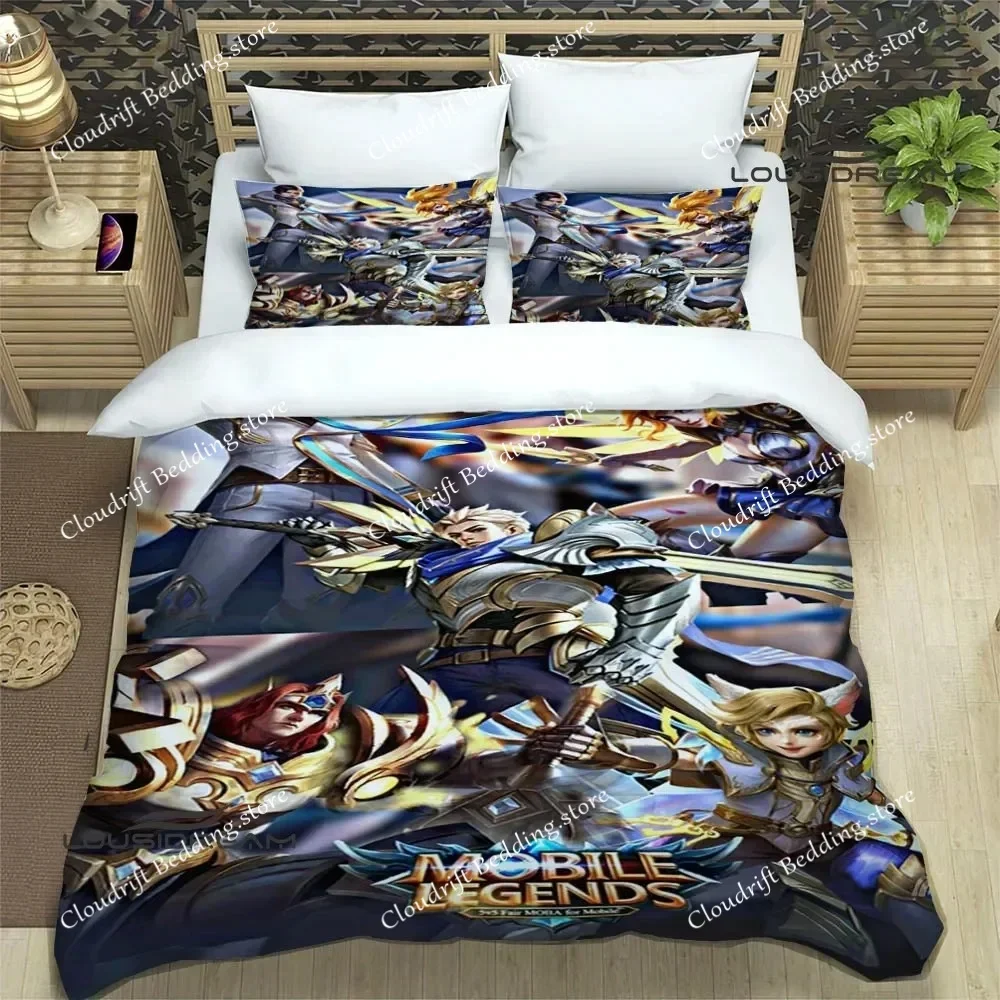 Mobile Legends bang bang Bedding Sets exquisite bed supplies set duvet cover bed comforter set bedding set luxury birthday gift0