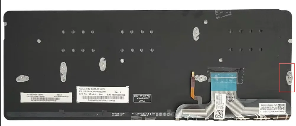 US Backlit Keyboard for ASUS UX301 UX301L UX301LA UX301LN UX301A Silver