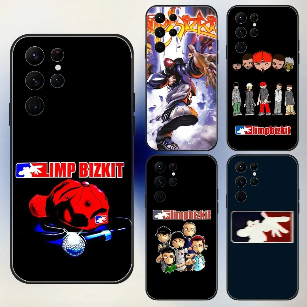 Band L-Limp Bizkit  Phone Case For Samsung S24,23,22,30,21,10,9,Ultra,Plus,Lite,FE,5G Black Soft Case