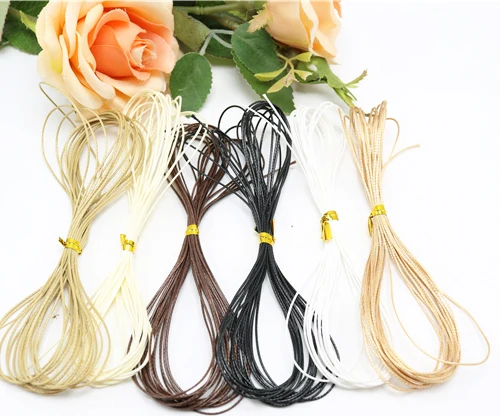 0.5mm Korea rope * 4M wax string holes jade beads wire rope Ock diy rope necklace wax cord  Jewelry Findings & Components #1093