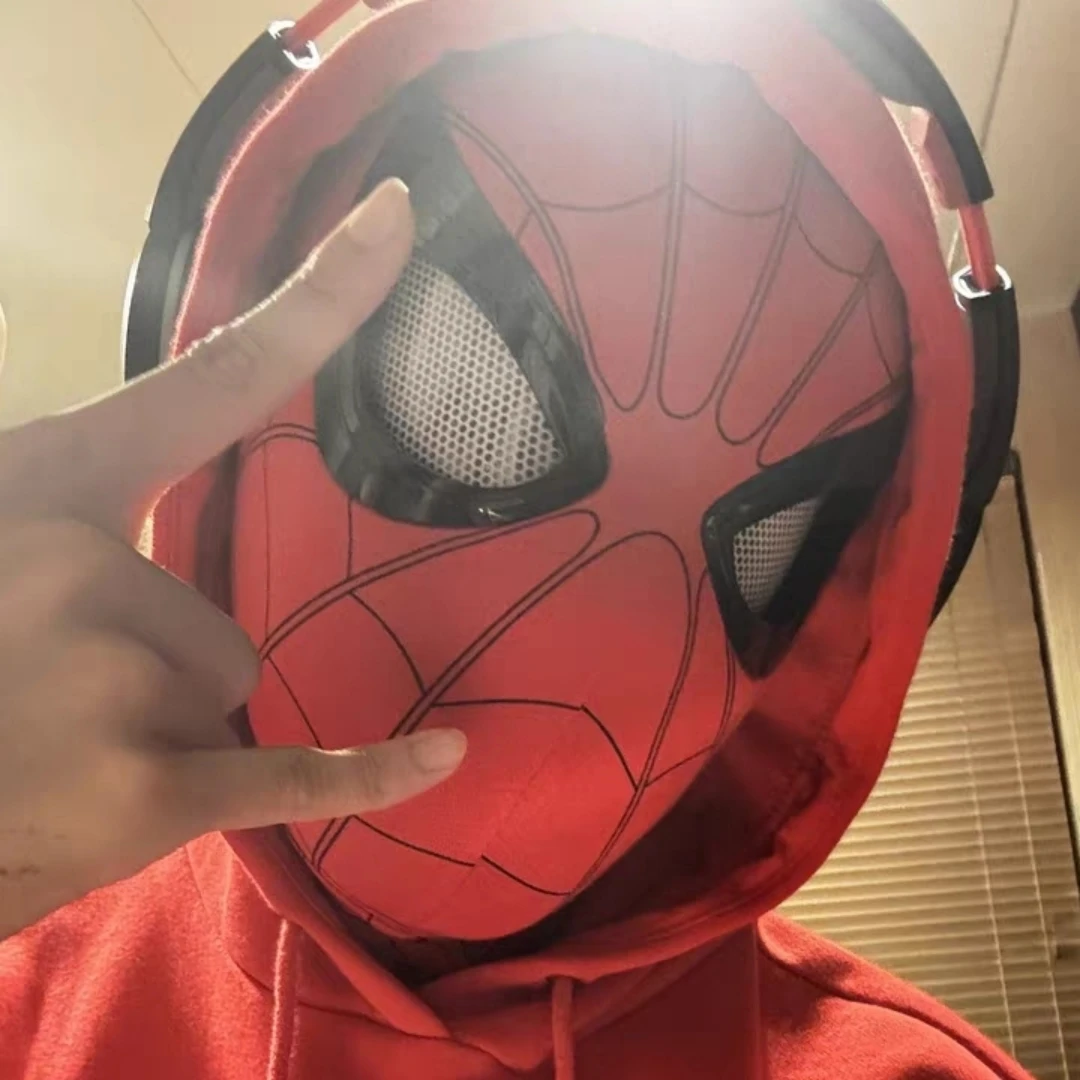 Maska na głowę Spider-Mana, superbohatera Marvela, maska na oczy do odgrywania ról Avengers, hełm Marvela, zabawka, prezent na przyjęcie, akcesoria modowe