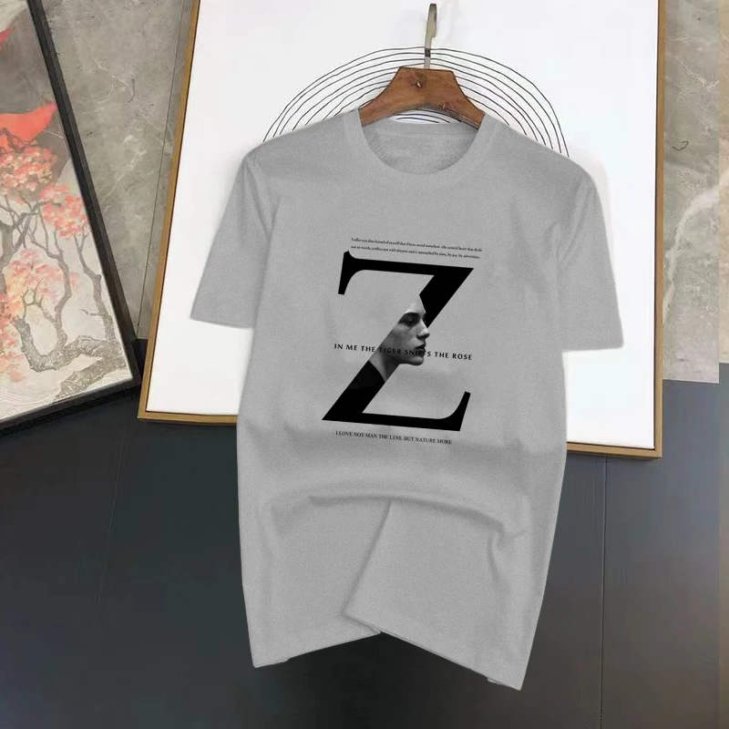 Marchio di lusso estivo di alta qualità DesignLetter Print t-Shirt nera da donna per uomo t-Shirt Y2K top Street abbigliamento uomo oversize