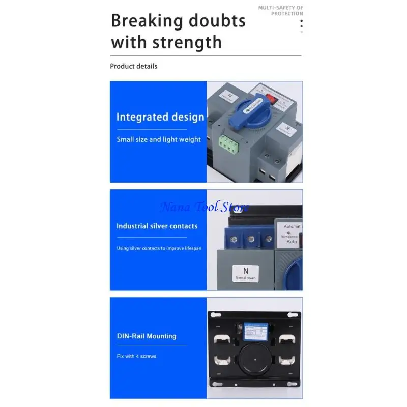 

31GJ Reliability Double Power Automatic Transfer Switches Electrical Selectors Switches Uninterrupted Electricity Supply