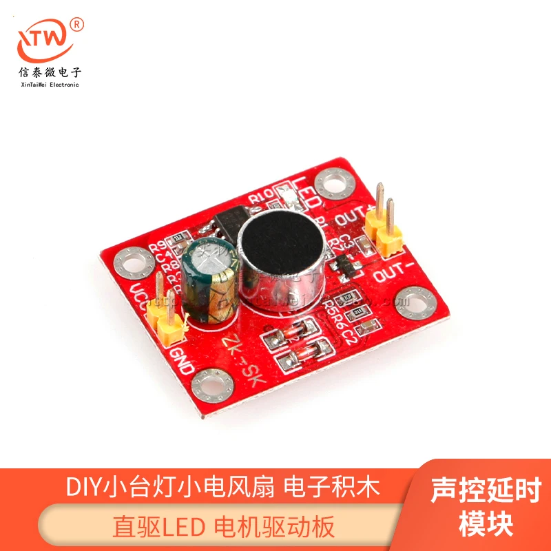 Sound Sensor Module Microphone Voice Control Delay Direct Drive Led Motor Driven Board DIY Small Electric Fan