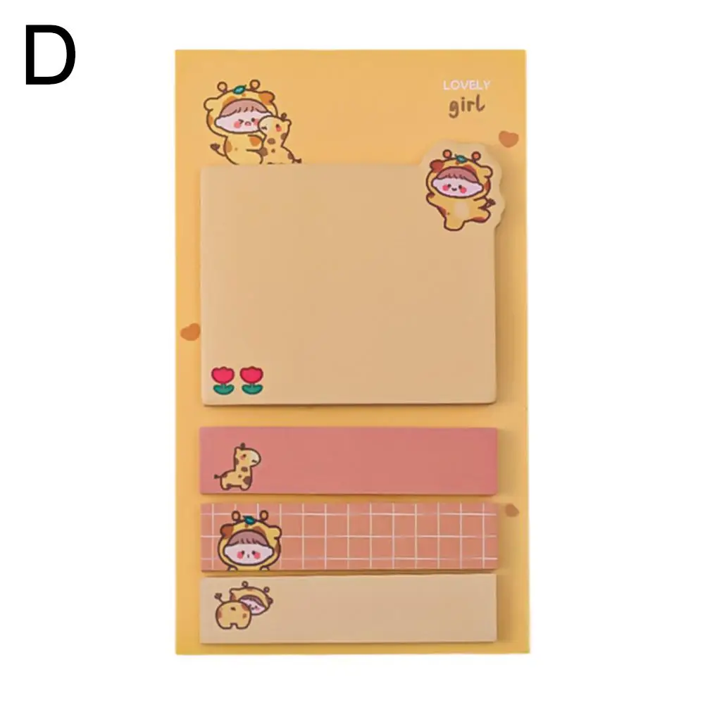 1pc kawaii animais bonitos papel notas pegajosas adesivos criativos bloco de notas almofadas escritório adesivo papelaria escola memo decoração y8k1