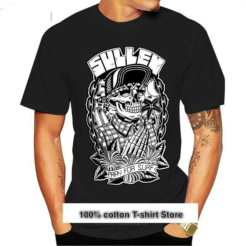 Camiseta de Sullen Pray For Surfer Choloha para hombre y mujer, camisa de moda Unisex, color negro S 3Xl, 2024, 033467