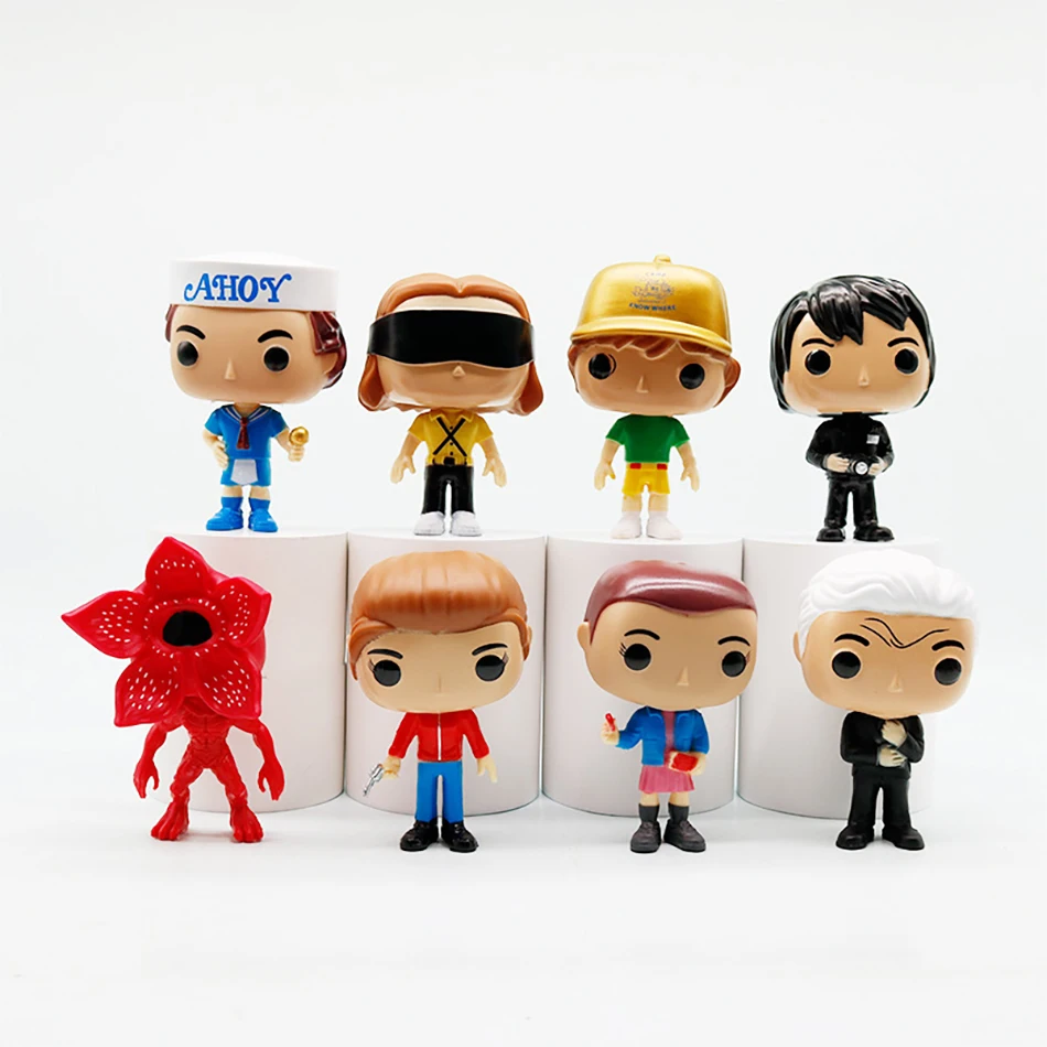 8 stks/set Cartoon Anime Karakters Figuur Stranger Dingen Leuke Elf Demogorgon Anime Figuur PVC Collectie Ornamenten Model Speelgoed