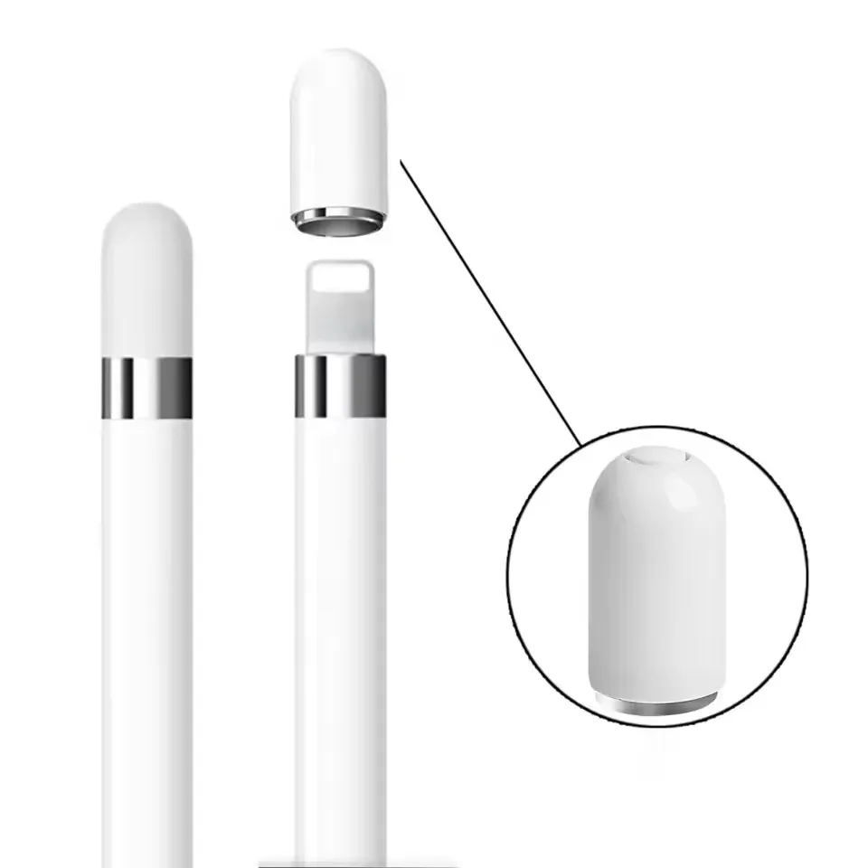 Magnetic Replacement Cap with Pencil Tips for Apple Pencil 1st Generation Pencil Cap Nib for IPad Stylus Accessories & Parts