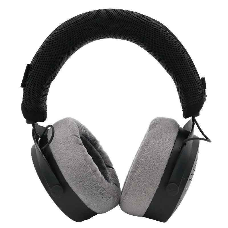 Copertura del fascio della testa dell'auricolare per Beyerdynamic DT900 Pro X DT700 ProX Custodia protettiva per cuffie Fascia per capelli in tessuto a rete traspirante con cerniera