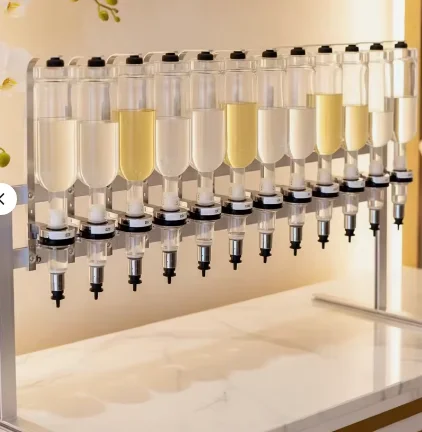 375ml/500ml Manual 6-Head 12-Head Perfume Filling Machine Tabletop Liquid Filler