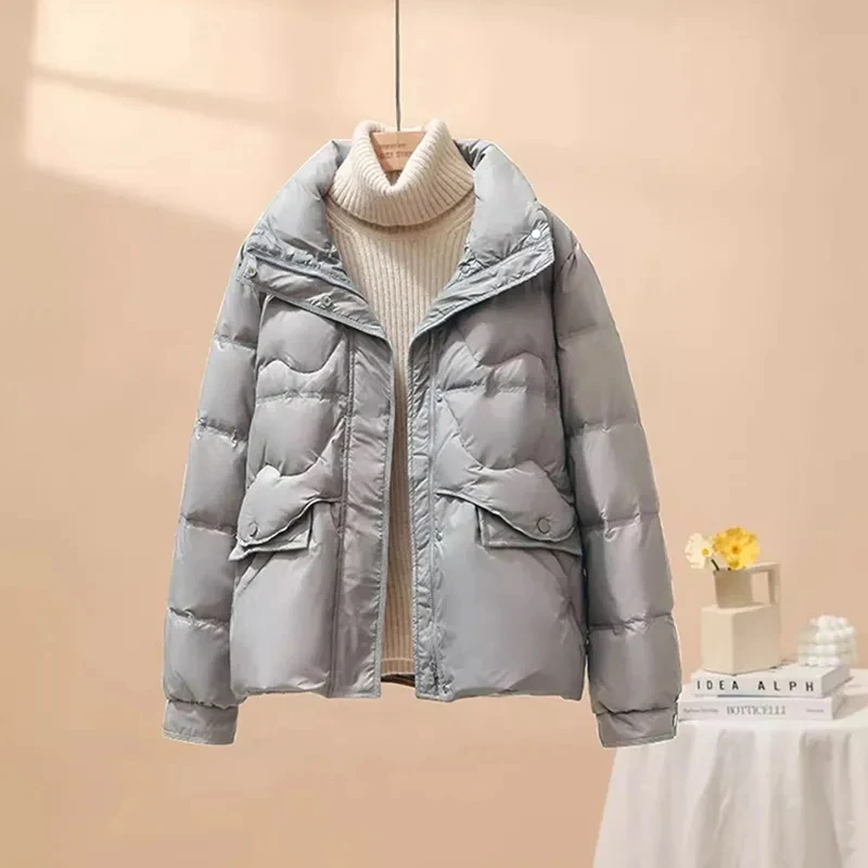 

Winter Jackets Women's Clothing Coat 2023 New Parka Thicken Loose Warm Outerwear Female Short All-match Casual Overcoat