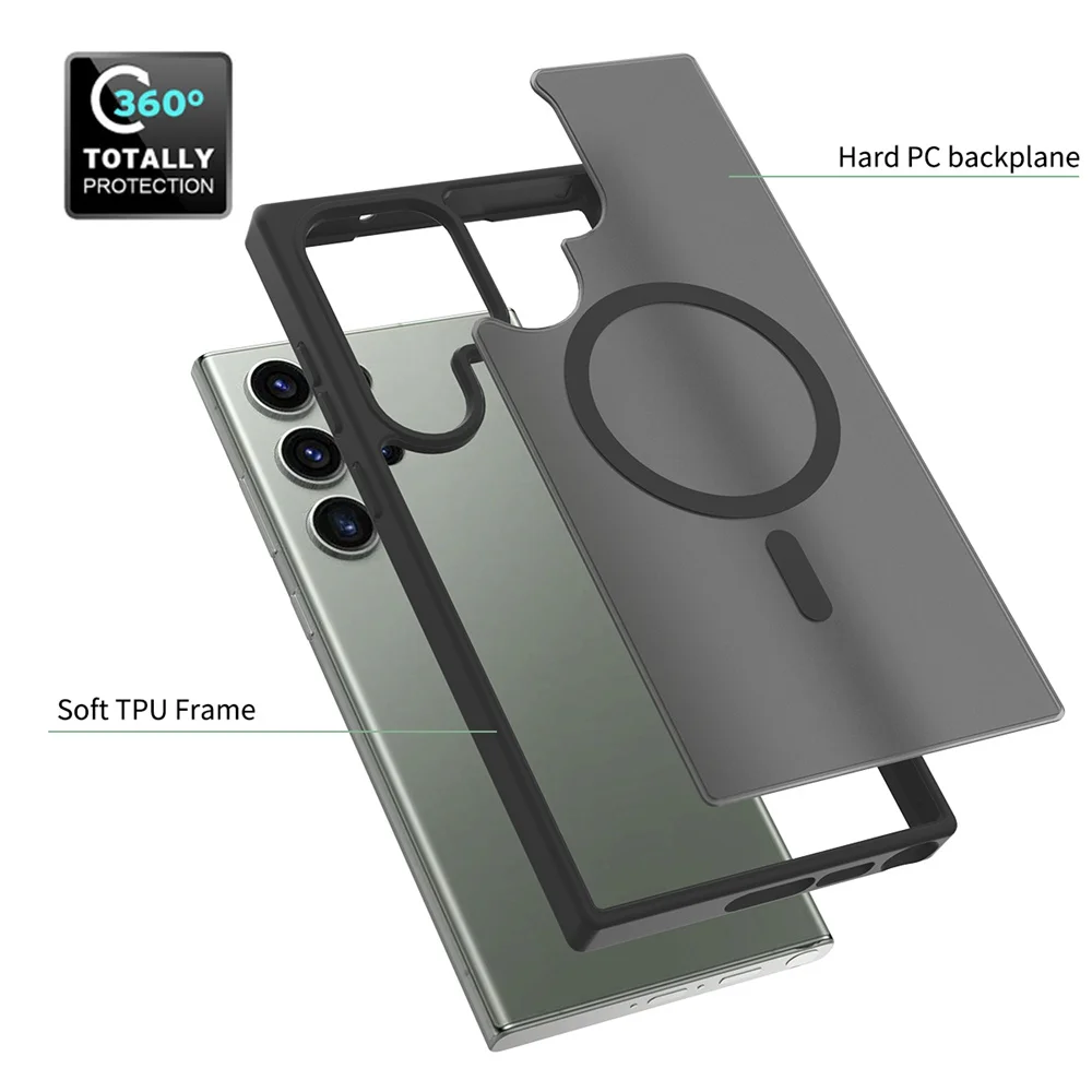 For Samsung Galaxy S25 Ultra Case PC + TPU Back Cover Galaxy S25 S24 Plus Phone Case For Samsung S24 FE 5G S25 Edge Luxury Cover - náhled 6