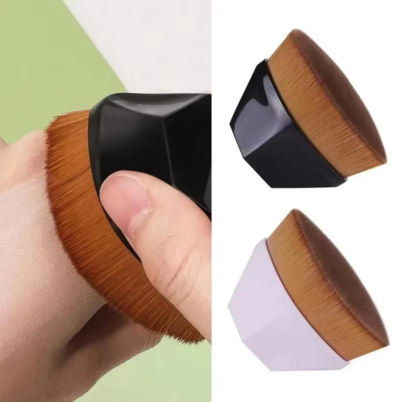 1/2/3/4pcs Ultra-Soft Streak Free Foundation Brush-Professional Makeup Brush For Long-Lasting Flawless Coverage Girls Beauty