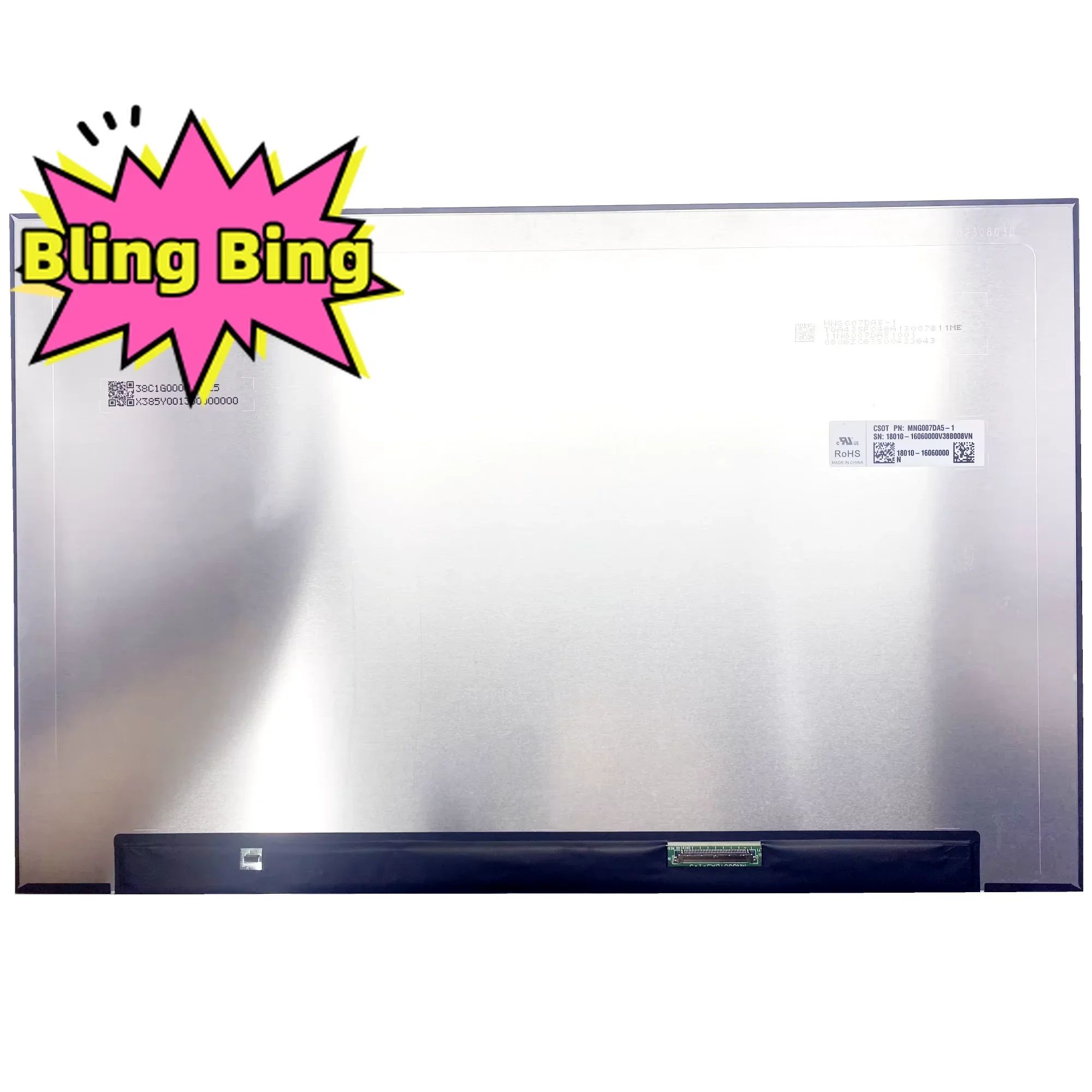 MNG007DA5-1 IPS 2560X1600 165 Гц 40-контактная панель дисплея EDP Замена матрицы EDP 16,0-дюймовый ЖК-экран для ноутбука со светодиодной подсветкой