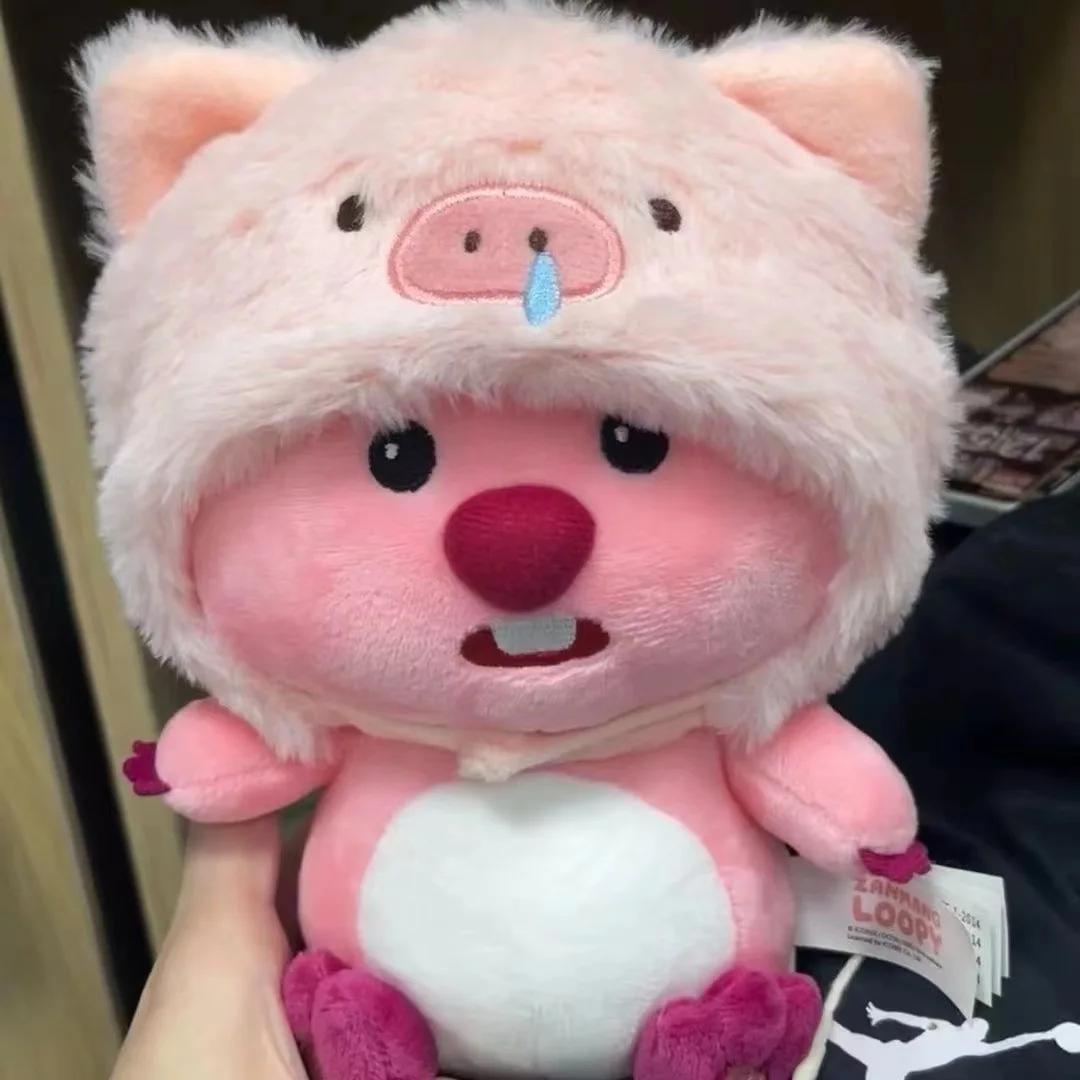 MINISO 28ｃｍ Loopy Doll Snatchy Pig Hat Plush Toy Doll Cute Birthday Gift Gifts for Children  Plush Toys gifts