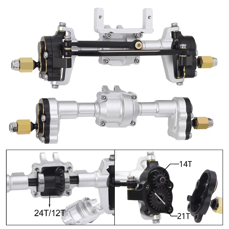 

Комплект передних и задних портальных осей из алюминиевого сплава FMS с латунными противовесами для радиоуправляемых краулеров 1:18, 1:24, FCX18, FCX24, K5, запчасти для тюнинга
