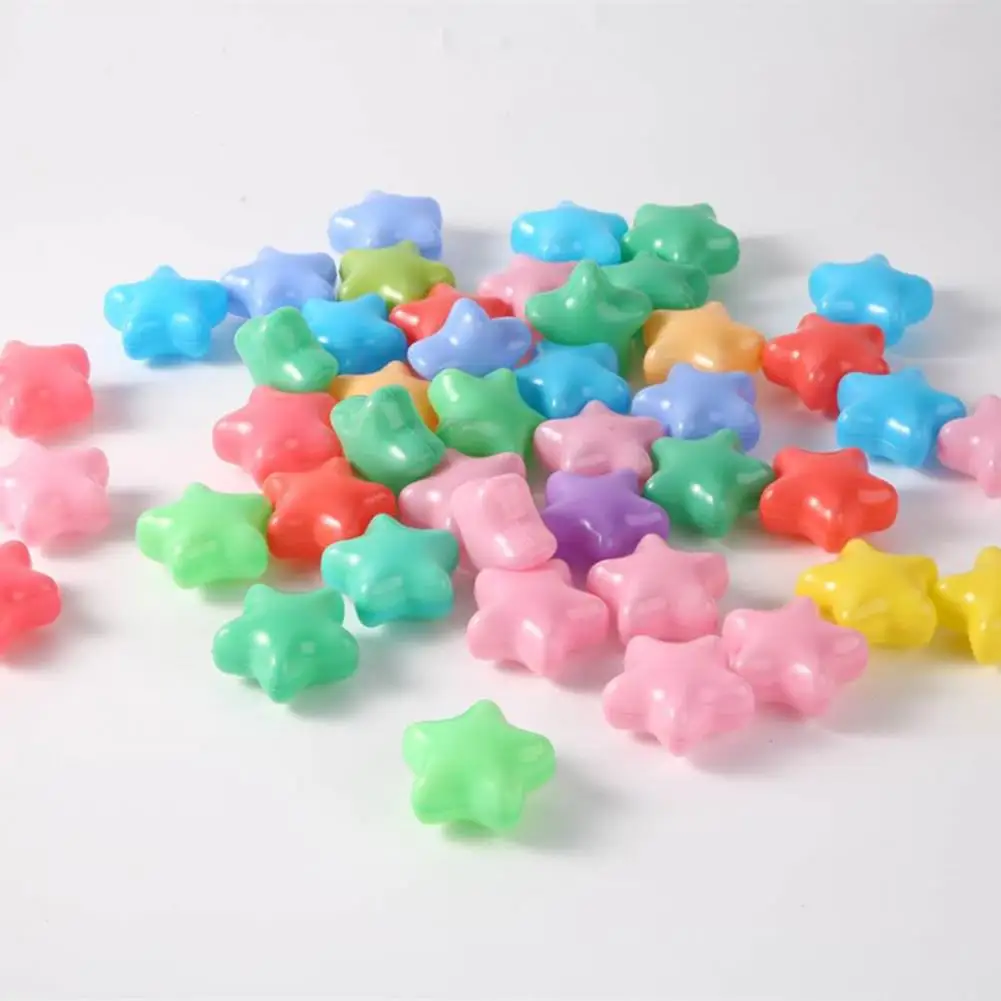 100Pcs Colorful Love Star Plastic Ocean Ball Pits Eco-Friendly Funny Baby Kid Swim Pit Play Toy Water Pool Ocean Wave Balls