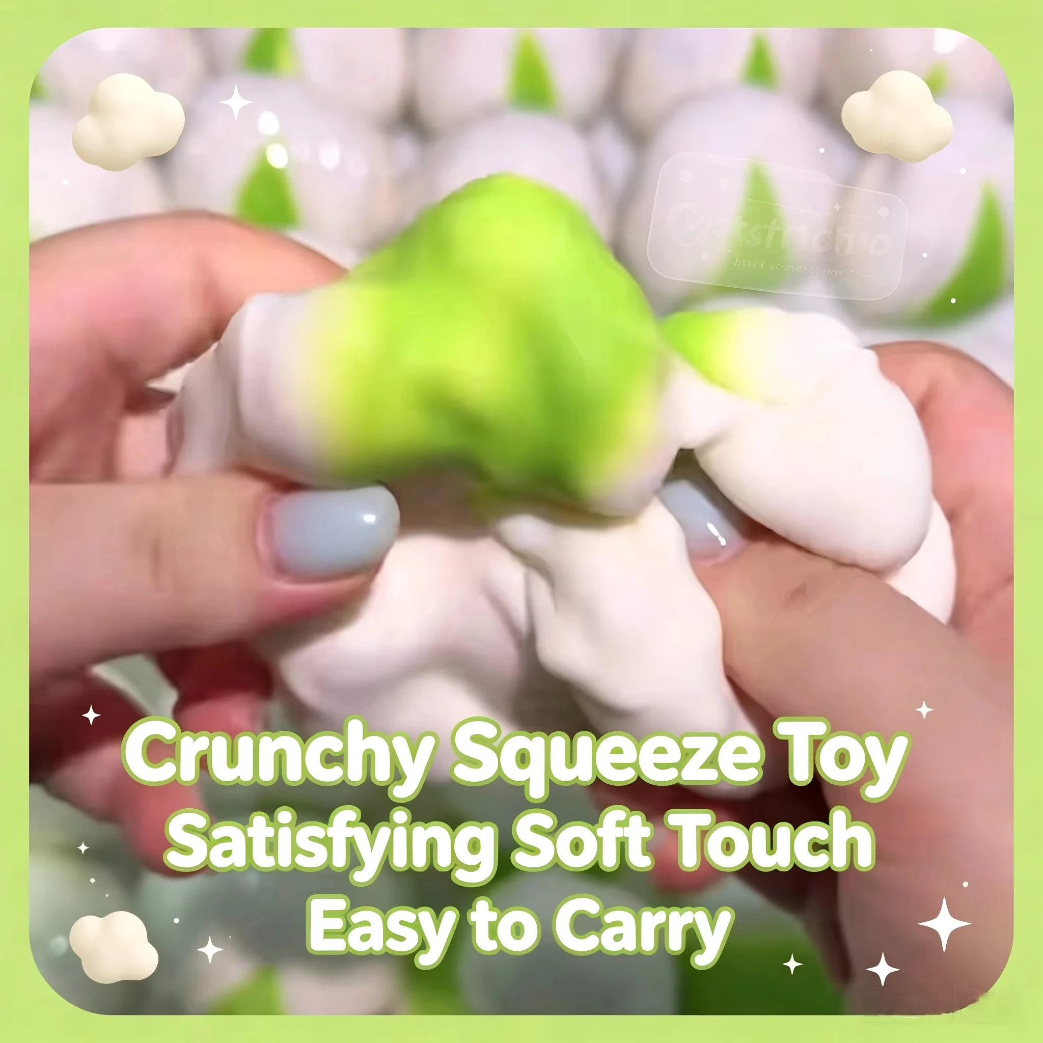 Crystal Growing Kit - Crispy Pistachio Squishy Stress Ball Round