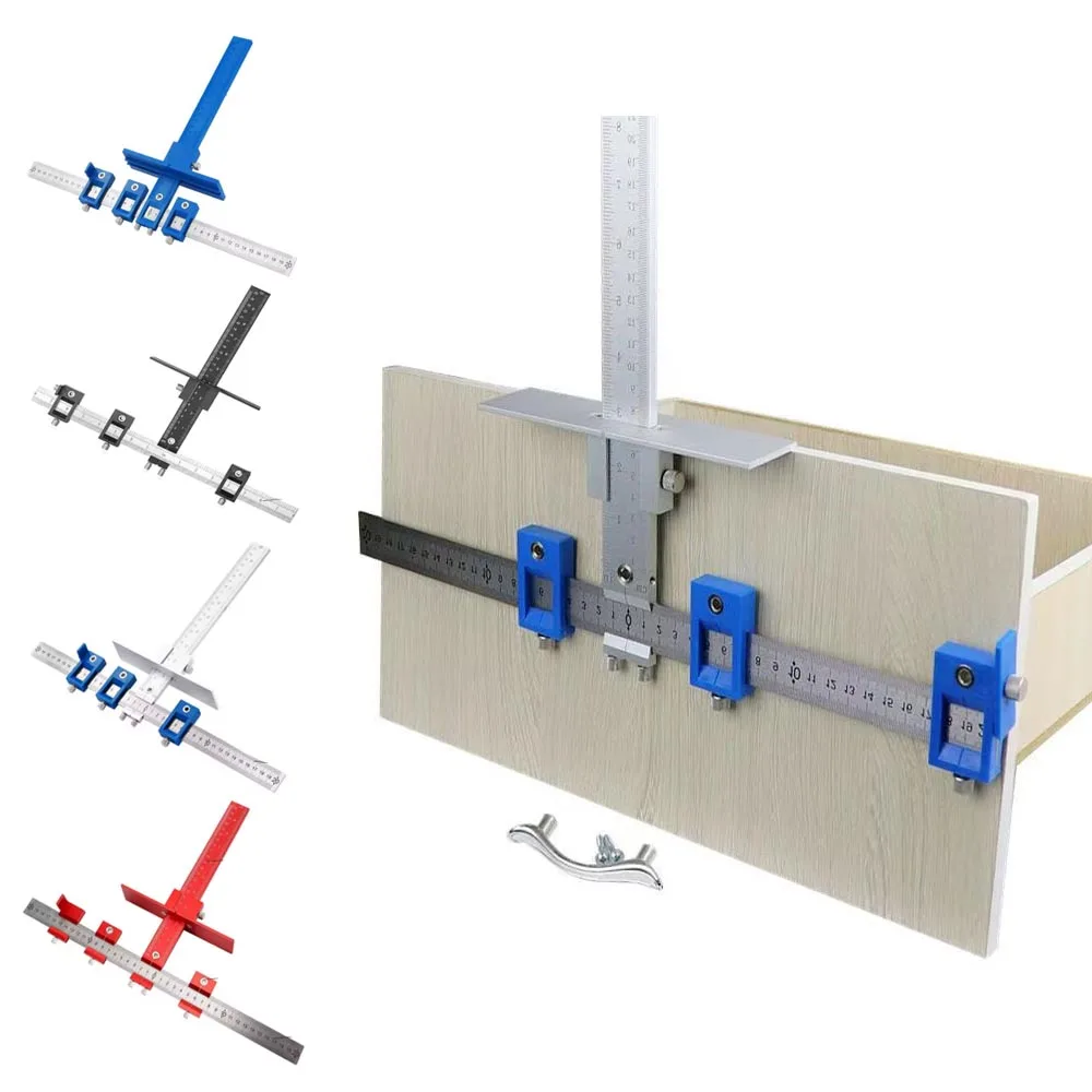 Handle Punching Positioner Punch Locator Drill Guide Multifunctional Woodworking Installation Drawer Furniture Drilling Tools