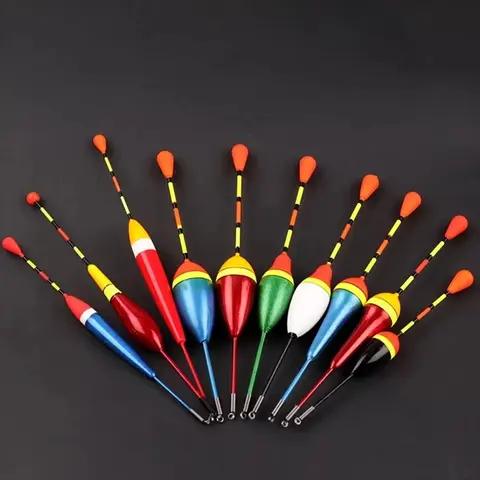 10 개/몫 프로 모션 낚시 수레 세트 믹스 크기 컬러 폼 플로트 부표 Bobber 낚시 액세서리 낚시 장비 낚시 태클
