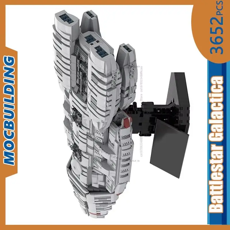 Galacticar UCS Scale Space Battlestares Model MOC Building Blocks DIY Assemble Bricks Collection Display Xmas Toys Gifts 3498PCS