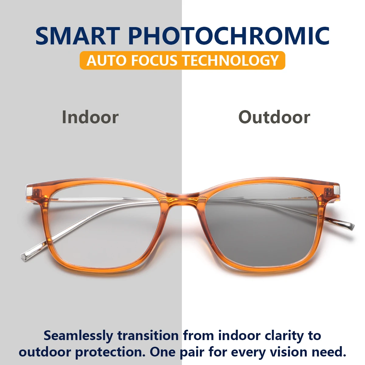 1 Pair of Men's Thin-Frame Rectangular Photochromic Glasses, Stylish and Mature Men's Glasses with a Tough, Understated, and Fashionable Look, Suitable for Business Meetings, Outdoor Driving, and Leisure Outings