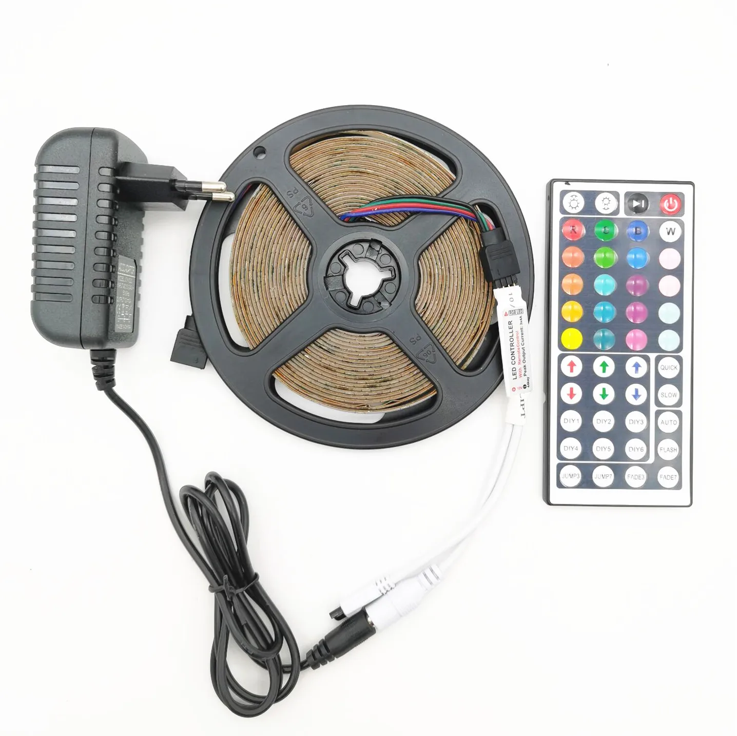 

RGB Led Strip Light 2835 DC12V 5M 10M 15M 20M Non-waterproof Led Tape Flexible Lighting Ribbon Full Set And IR controller