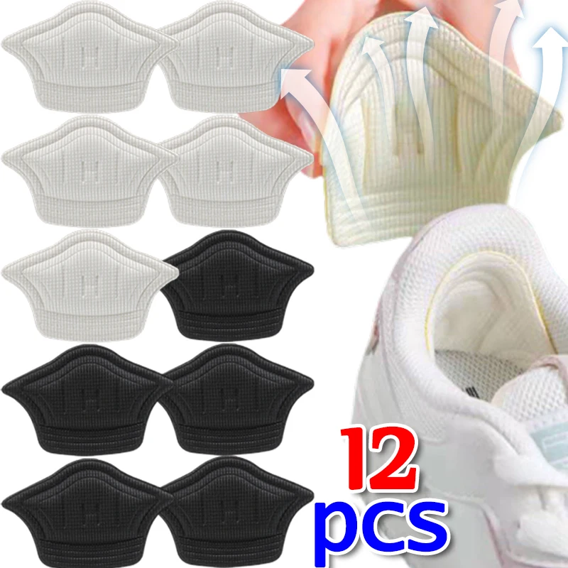 12pcs Insoles Patch Heel Pads for Sport Shoe Adjustable Size Feet Pad Pain Relief Cushion Insert Insole Heel Protector Sticker