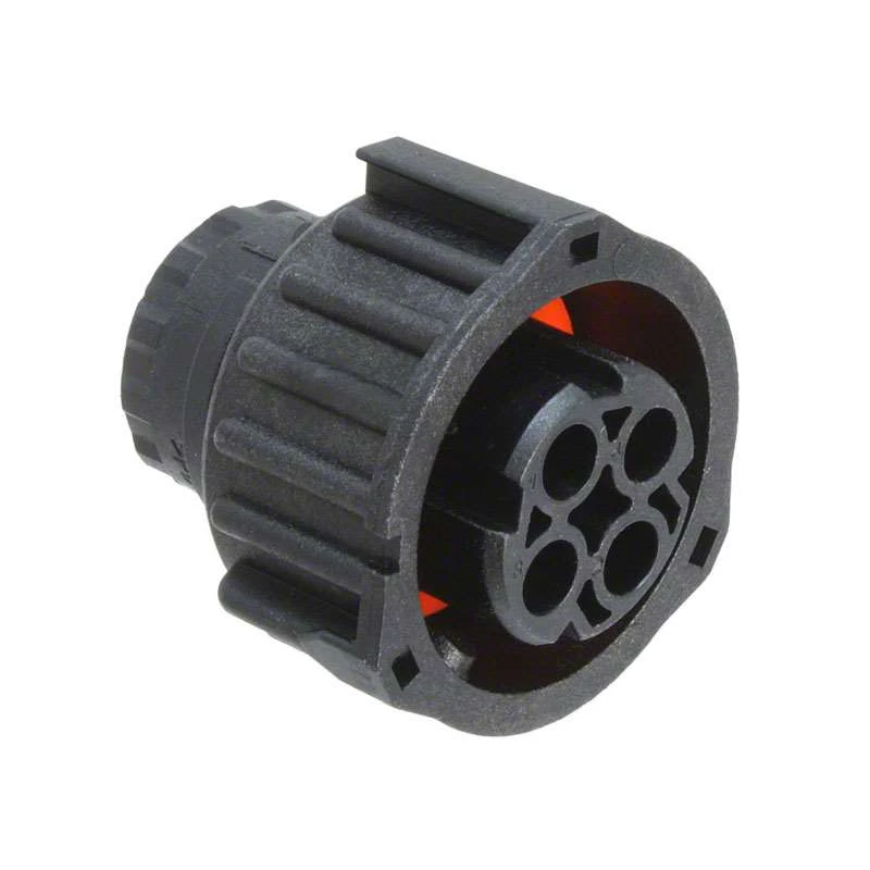 1-967325-1,Female Housing,Circular Connector,Wire-to-Wire,4P,Centerline 0.276 in,Sealable,Row Spacing 5.99mm,Male Pin,1-967402-1