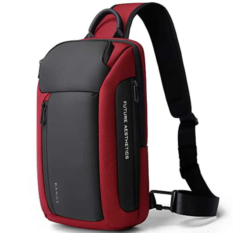 

Men's Crossbody Backpack - Waterproof Shoulder Bag for Travel Hiking and Daily Commute