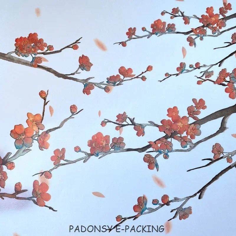 Chinese Flower 80% Transparent Paper Gift Wrapping Handmade Soap Wrapping Wax Paper ECO Friendly