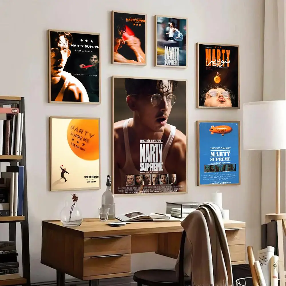 M-Marty Supreme Poster HD Art Sticky Wall Waterproof Home Living Room Bedroom Bar Aesthetic Decoration