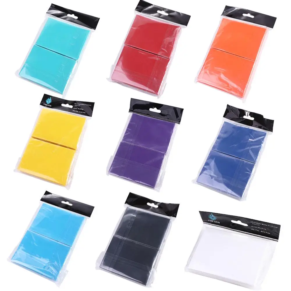 Protezione per carte TCG Custodia per carte collezionabili Penny Color 66x91mm Porta carte Yugioh opaco 100 pezzi Giocattoli per bambini