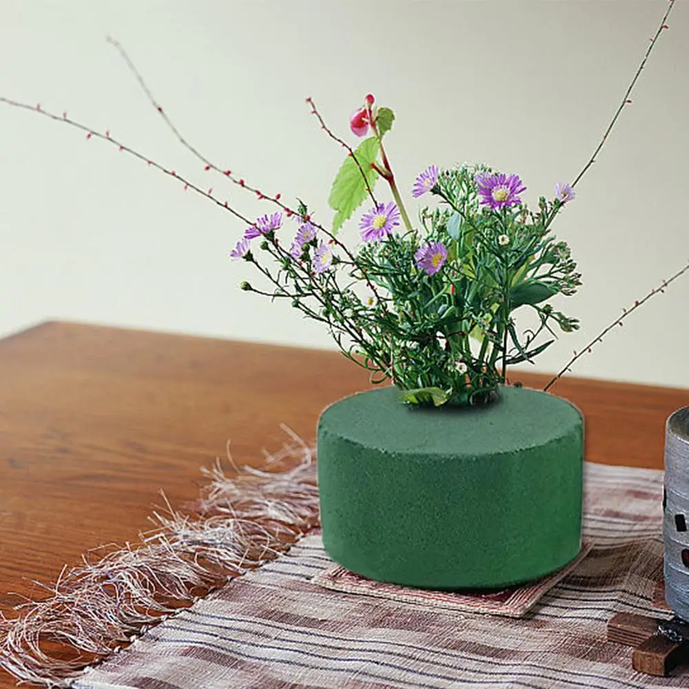 6 Stück DIY runde Blumenschaumsteine Blumen Schlammgrün Floristen Styropor Blöcke Hochzeit Geburtstag Blumenarrangement Materialien – Detail 6
