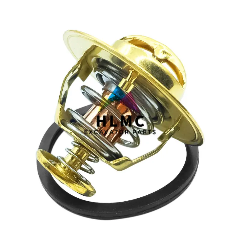 Excavator Parts 6140-11-6310 600-421-6120 600-421-6110 82℃ Thermostat For Komatsu Engine 3D95S 4D95L 6D95 PC200-5 PC220-5