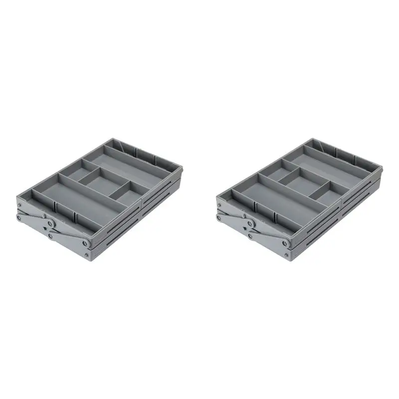 

AB11-2Pcs Двухуровневая подставка для украшений, штабелируемая, изысканный органайзер для ювелирных изделий, портативный держатель для колец, серег, ожерелий, коробка для хранения C