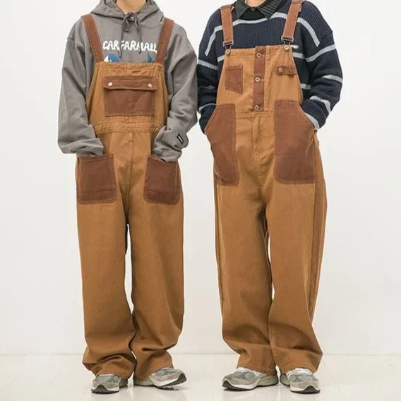 

Весенне-осенний новый женский комбинезон для рабочей одежды, свободные комбинезоны в стиле ретро в стиле пэчворк