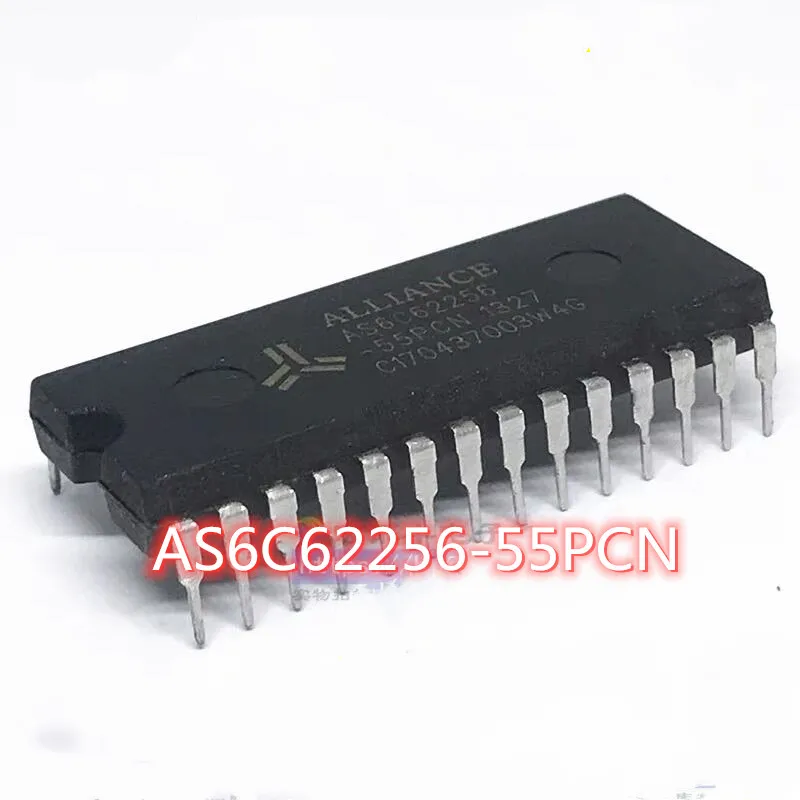 1-5PCS AS6C62256-55PCN AS6C62256 in-line DIP-28 memory chip new spot